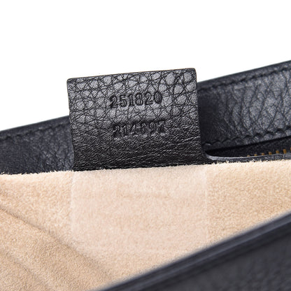 Gucci Calfskin Medium 1973 Chain Shoulder Bag Black 7 of 9