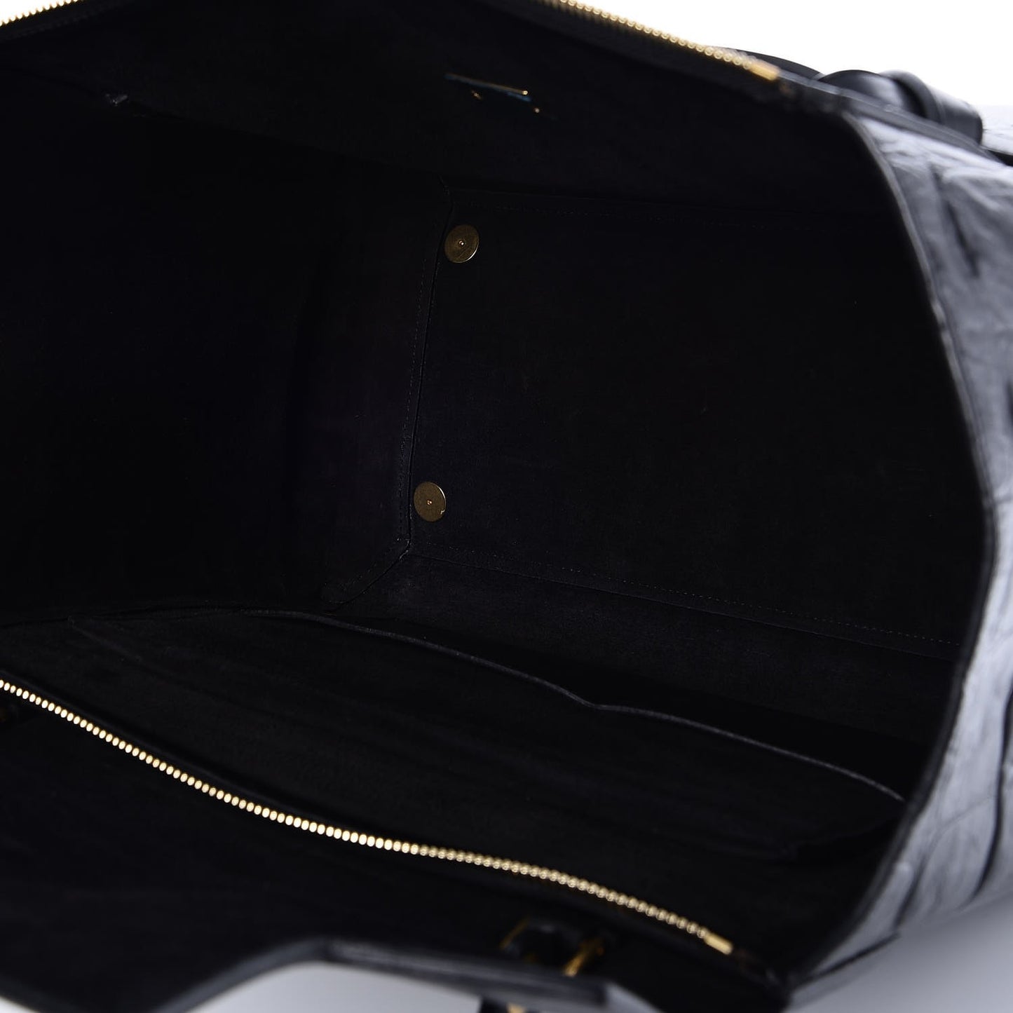 Calfskin Crocodile Embossed Small Belt Bag Black