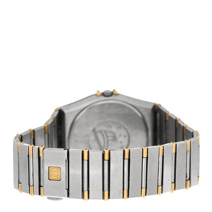 Omega Stainless Steel 18K Yellow Gold 33mm Constellation Quartz Watch Champagne 3 of 5