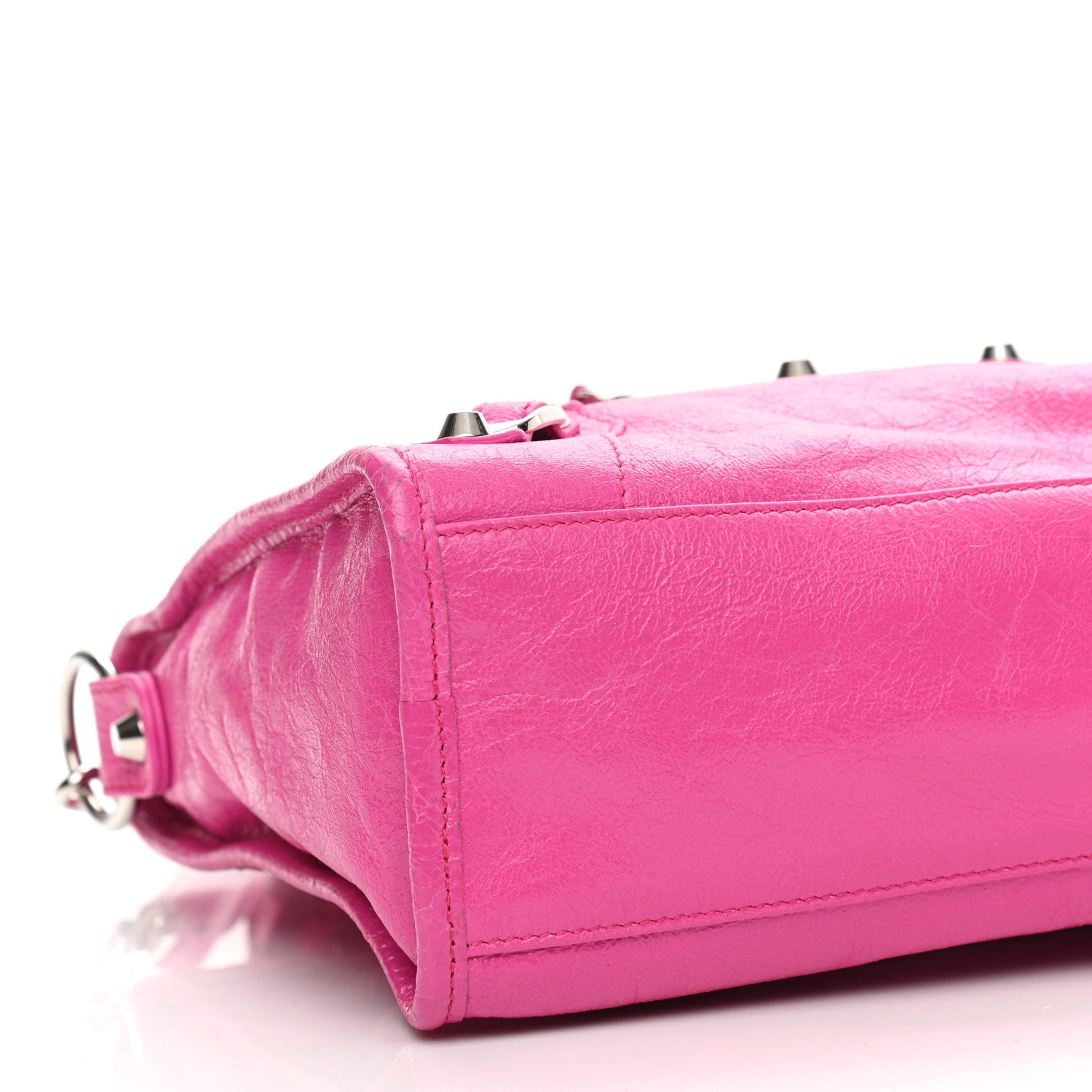 Balenciaga Agneau Classic Silver Hardware S City Fuchsia 7 of 8