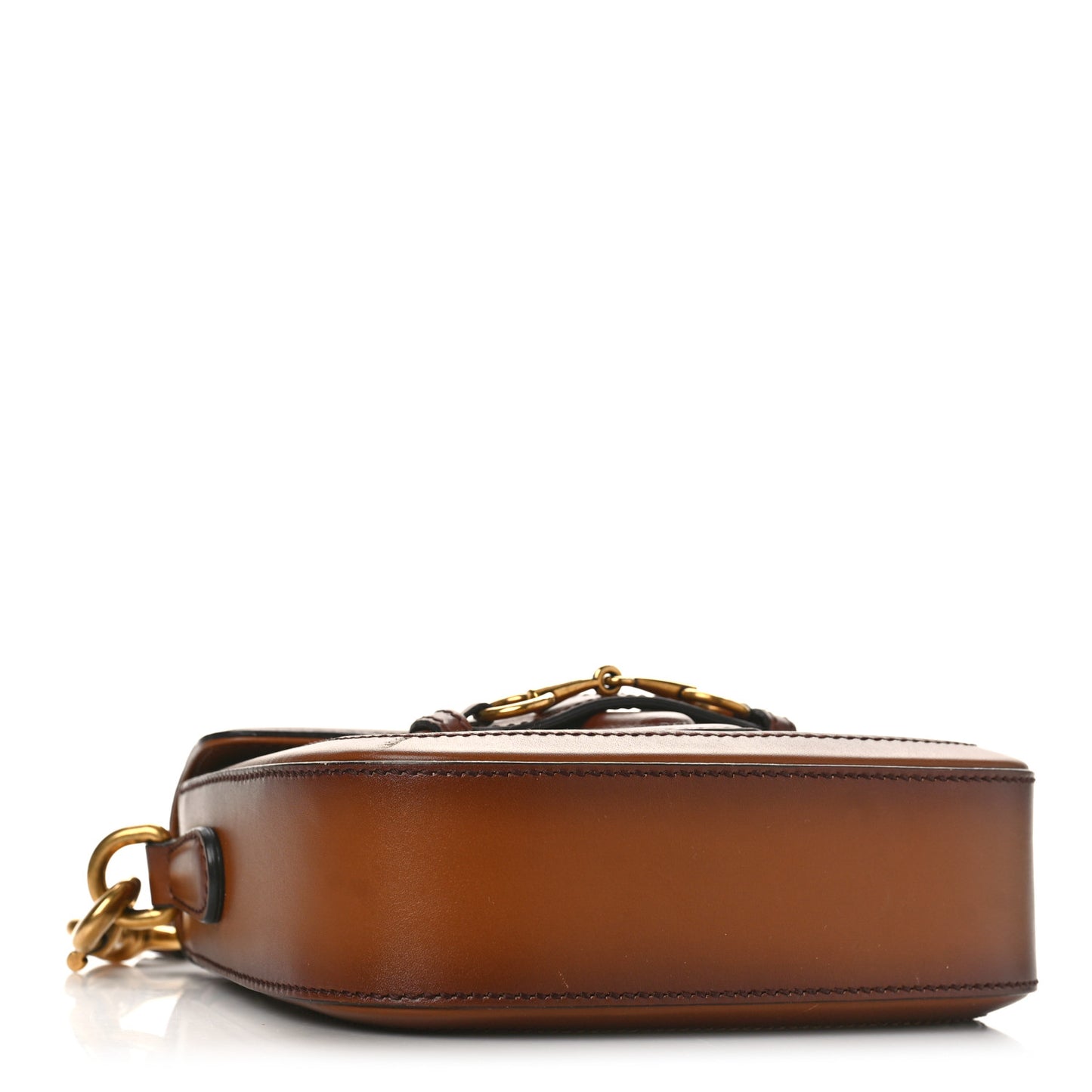 Monogram Small Lady Web Shoulder Bag Beige Cuir