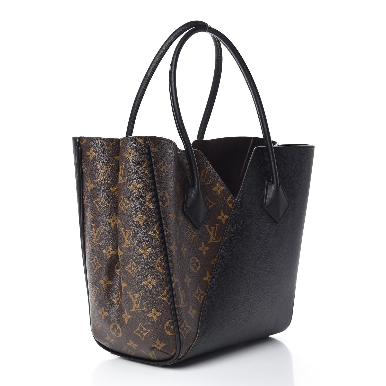 Louis Vuitton Calfskin Monogram Kimono Tote Black 3 of 13