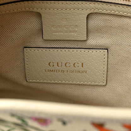 Gucci Canvas Flora Medium Jackie Hobo White 6 of 8