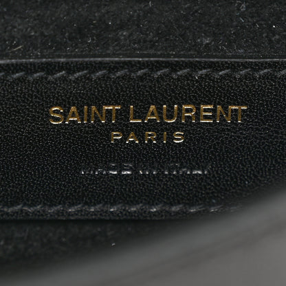 Saint Laurent Smooth Calfskin Mini Classic Monogram Kaia Belt Black 6 of 14