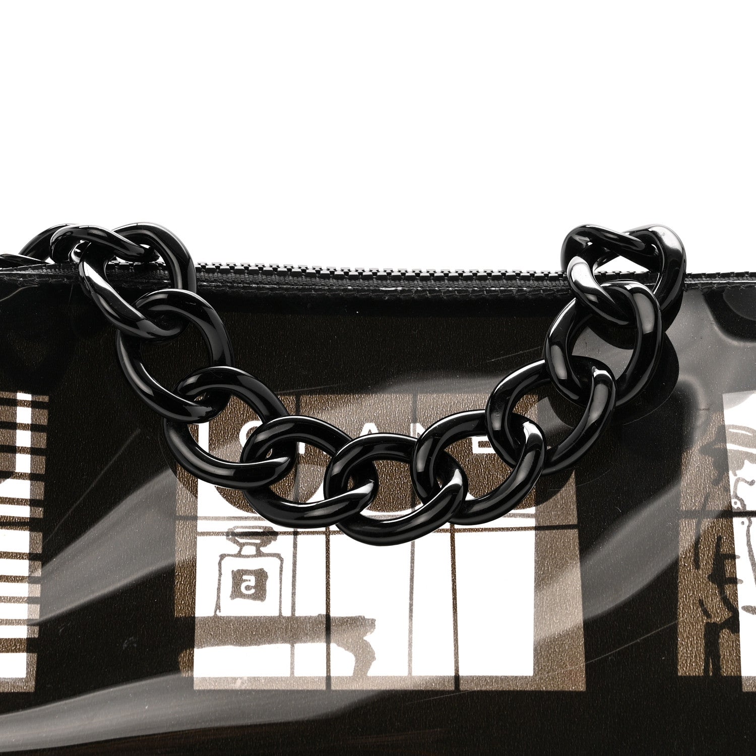 Chanel Vinyl Coco Window Pochette Black 8 of 14