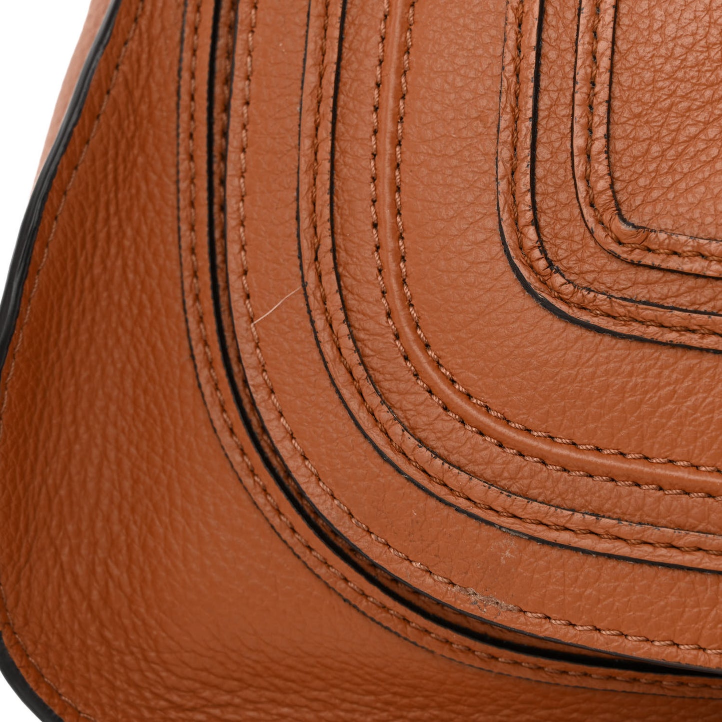 Calfskin Small Marcie Satchel Tan
