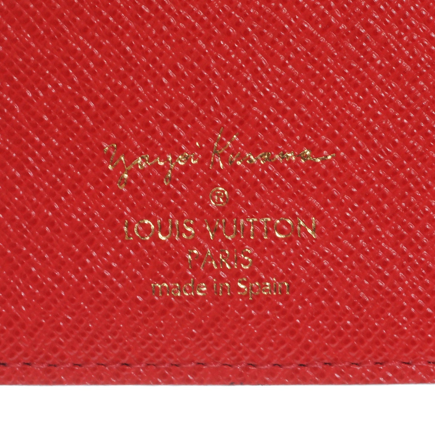 Monogram Kusama Town Small Ring Agenda Cover Red