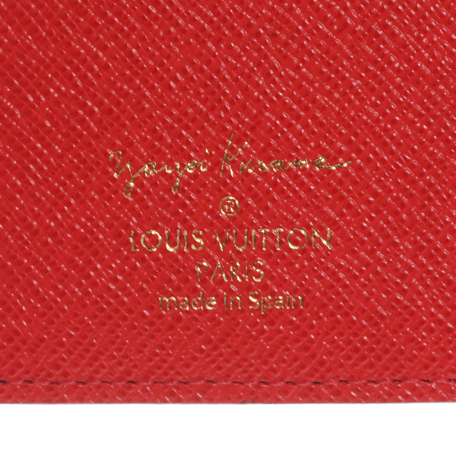 Louis Vuitton Monogram Kusama Town Small Ring Agenda Cover Red 5 of 7