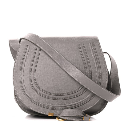 Chloe Calfskin Medium Marcie Round Crossbody Bag Cashmere Grey 1 of 12