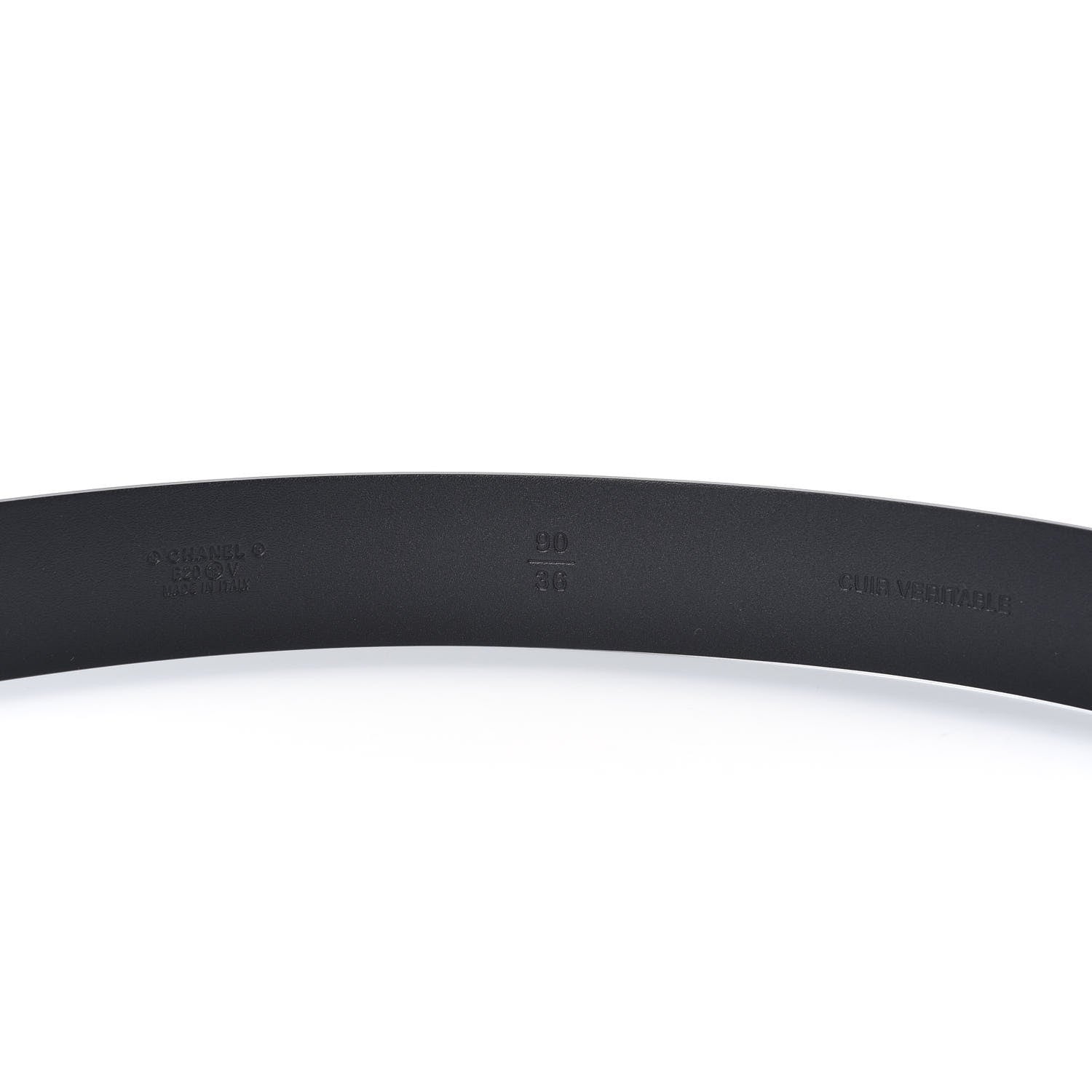 Chanel Calfskin CC Chain Belt 90 36 Black 4 of 5