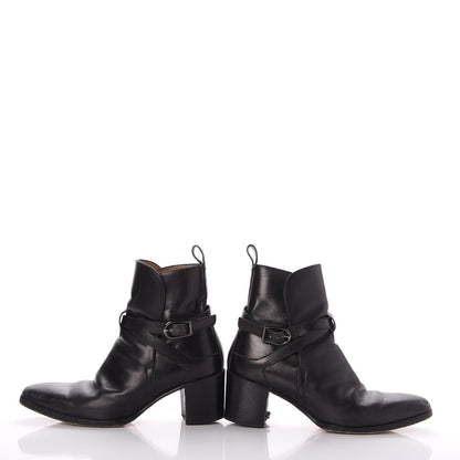 Christian Louboutin Calfskin Buckle Wrap Ankle Boots Booties 41 Black 7 of 11