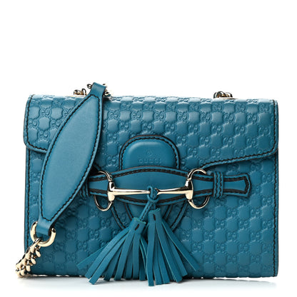 Gucci Microguccissima Mini Emily Shoulder Bag Deep Cobalt 1 of 4