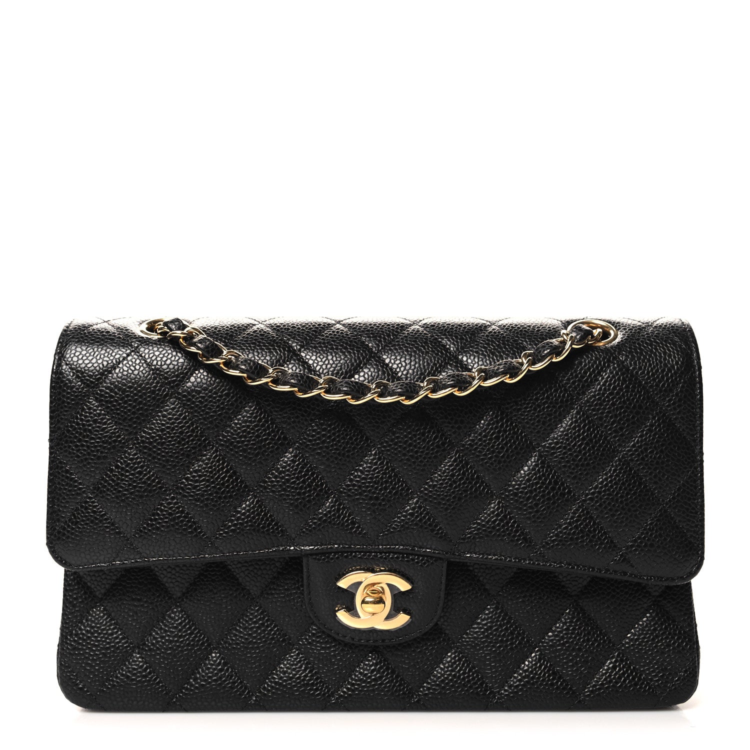Chanel Caviar Quilted Medium Double Flap Black 1 of 11