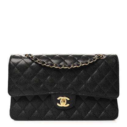 Chanel Caviar Quilted Medium Double Flap Black 1 of 11