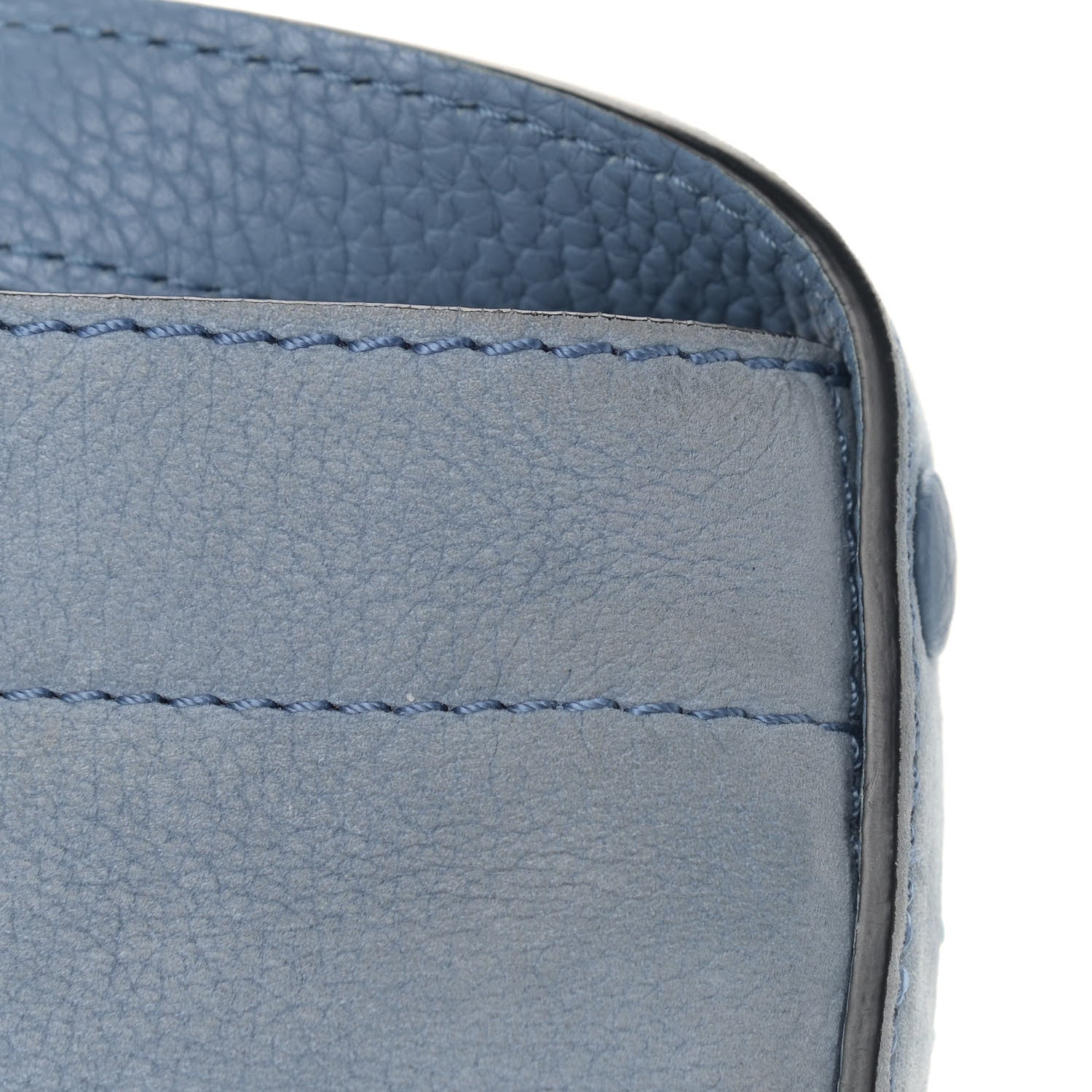 Delvaux Nubuck Santiag Pin Daily Shoulder Bag Denim II 9 of 17