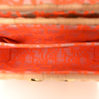 Christian Dior Wicker Oblique 30 Montaigne Box Bag Fluorescent Orange 5 of 11