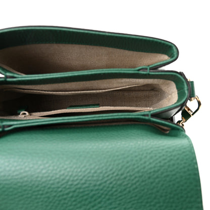 Gucci Dollar Calfskin Interlocking G Crossbody Bag Emerald 5 of 10