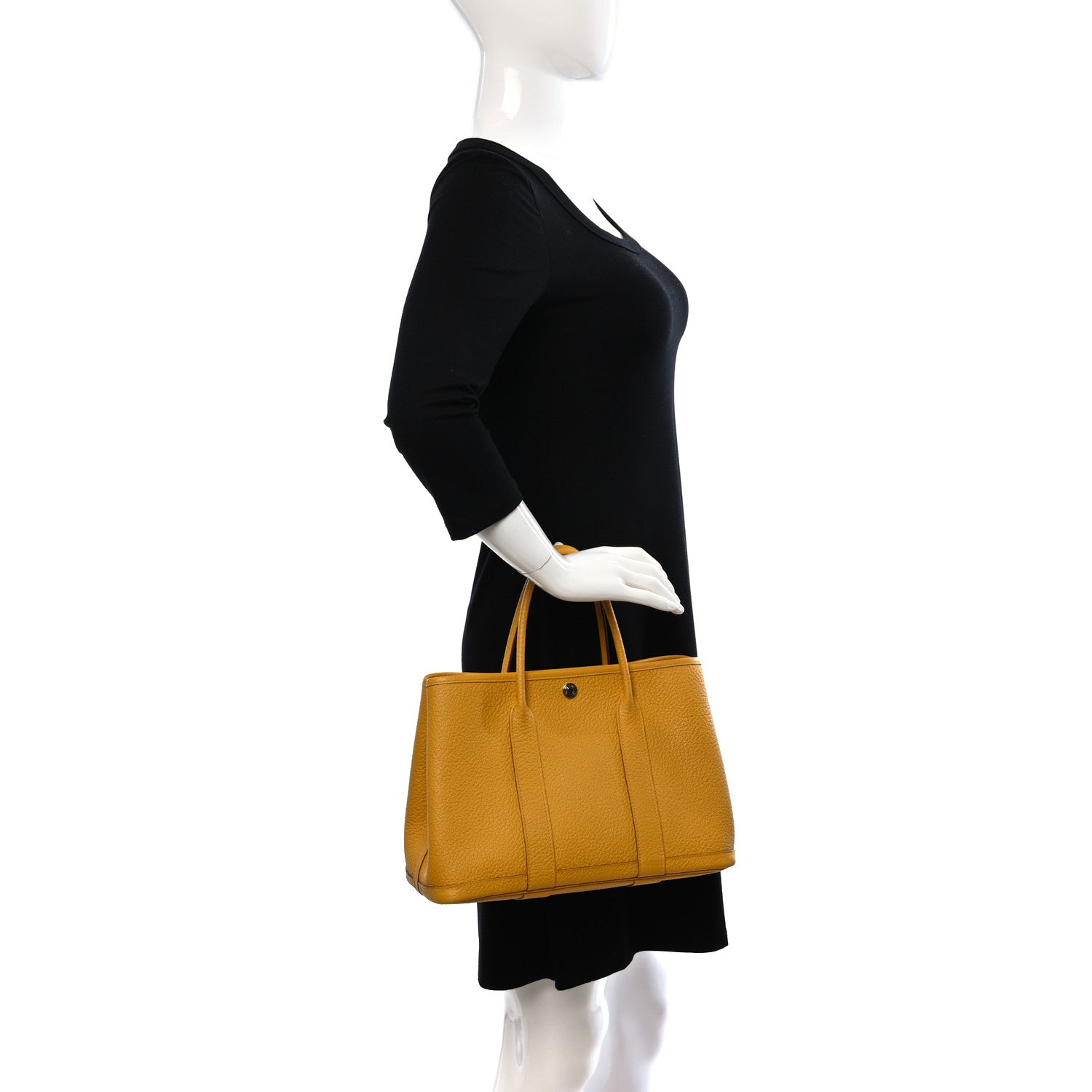 Hermes Vache Country Garden Party 30 TPM Jaune Ambre 2 of 16