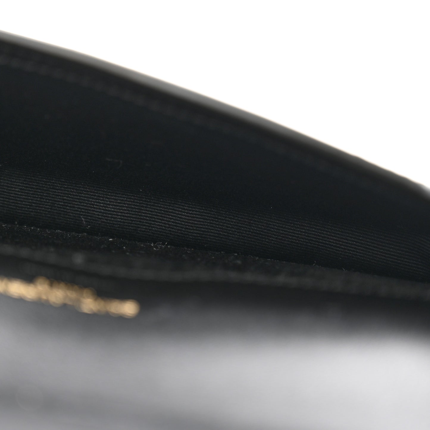 Patent Monogram Phone Holder Crossbody Black