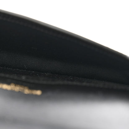 Saint Laurent Patent Monogram Phone Holder Crossbody Black 5 of 12