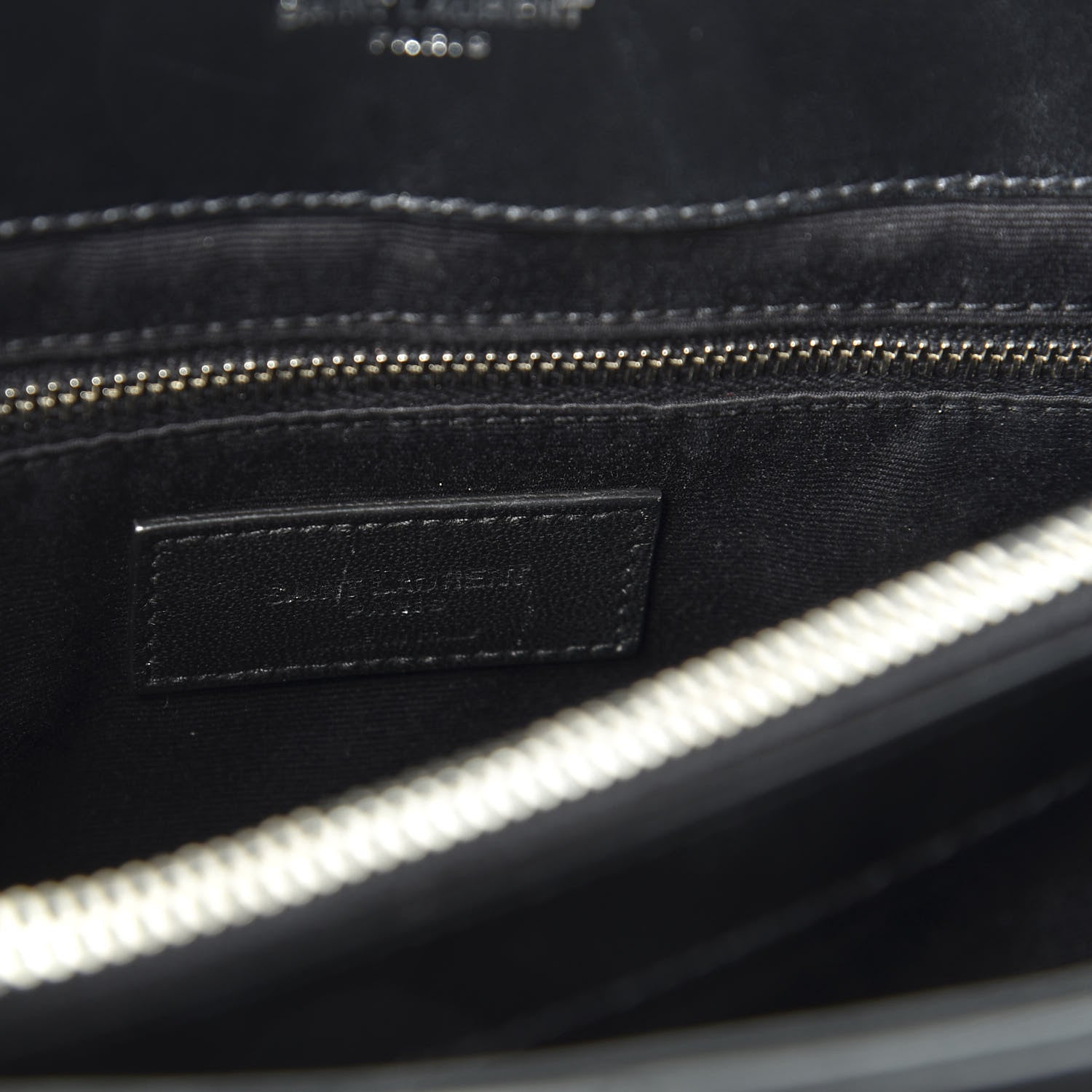 Saint Laurent Calfskin Y Quilted Monogram Medium Loulou Chain Satchel Black 7 of 9