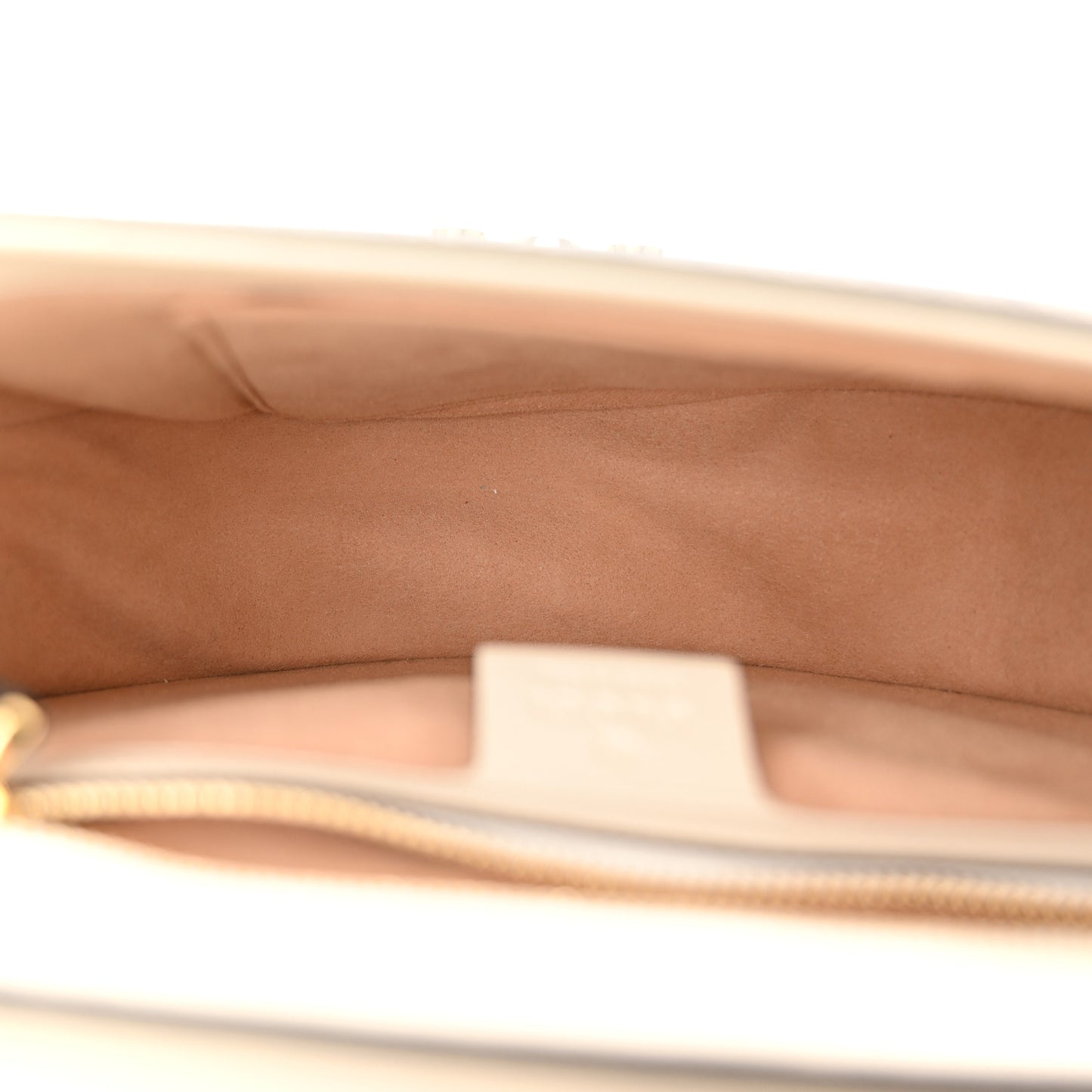 GG Supreme Monogram Calfskin Small Padlock Messenger Shoulder Bag Beige Mystic White Sun Oil