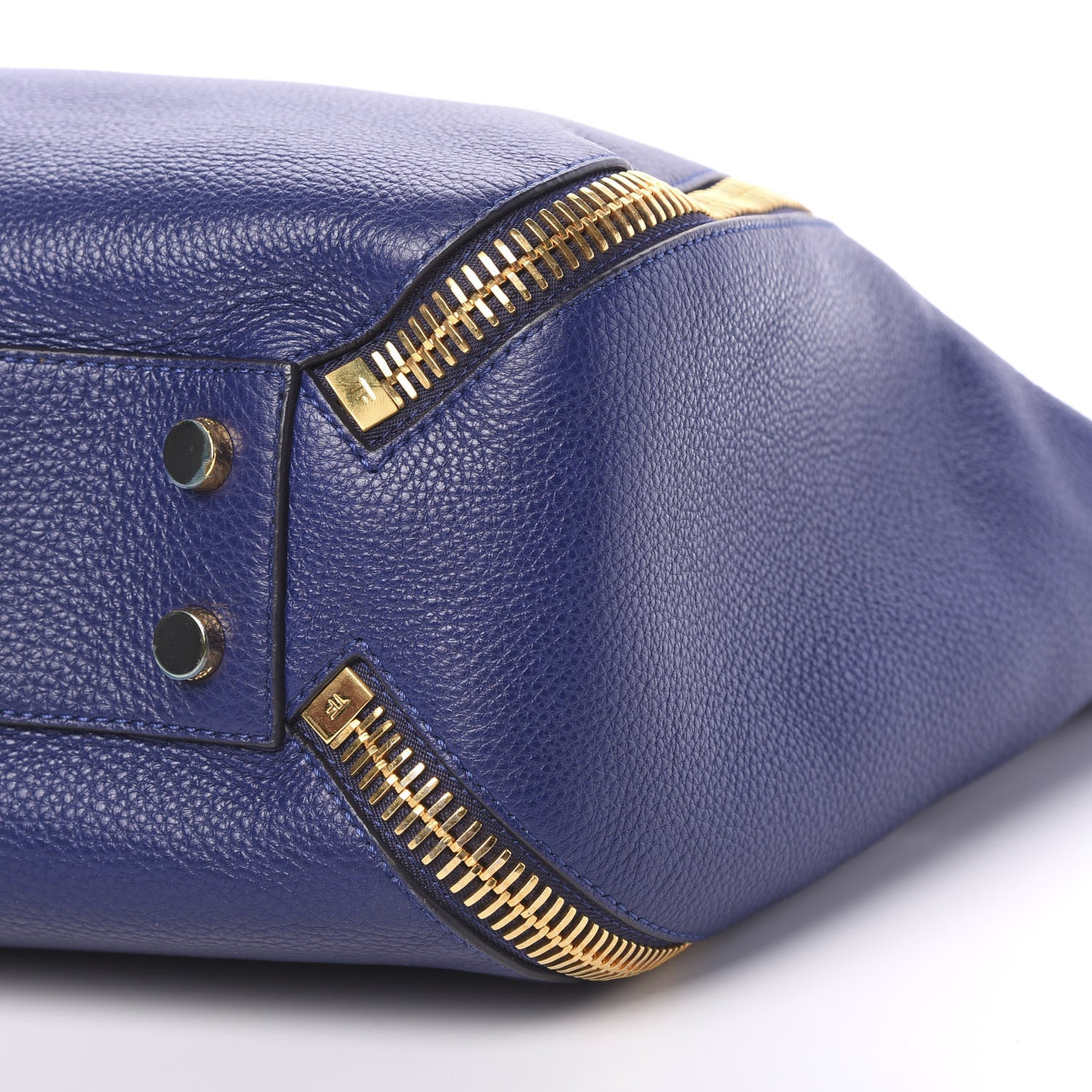 Tom Ford Grained Calfskin Sedgwick Medium Zipper Tote Cobalt 8 of 12