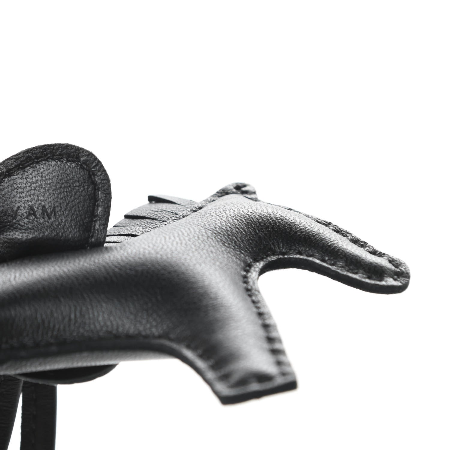 Hermes Milo Lambskin Matte Alligator Touch Grigri Rodeo Horse Bag Charm PM So Black 4 of 5