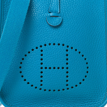 Hermes Taurillon Clemence Evelyne TPM Bleu Zanzibar 8 of 12