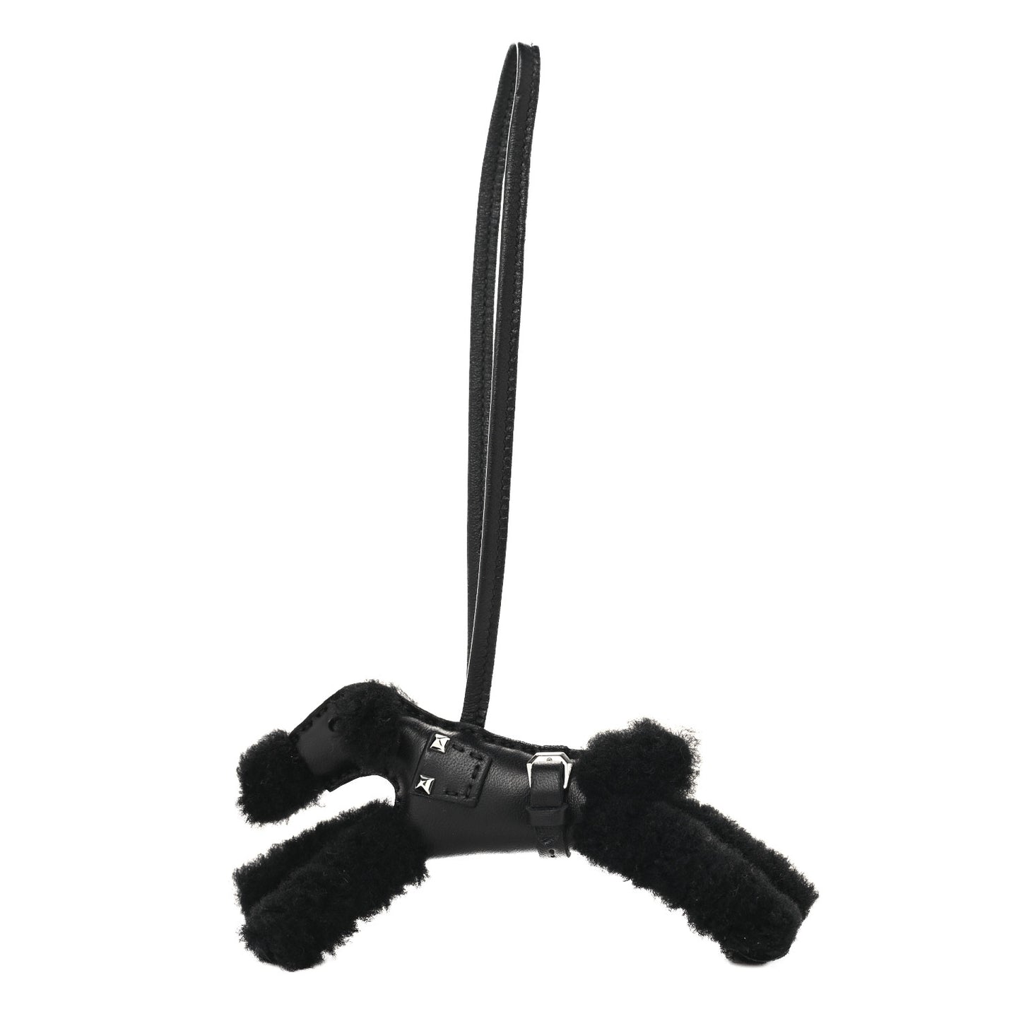 Milo Lambskin Shearling Budy Punk Charm Black