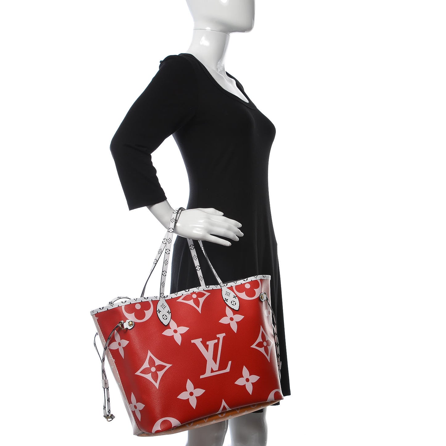 Monogram Giant Neverfull MM Rouge