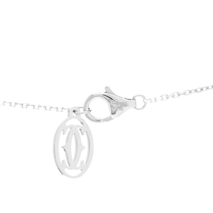 Cartier 18K White Gold Diamond .32ct 1895 Solitaire Pendant Necklace 4 of 4