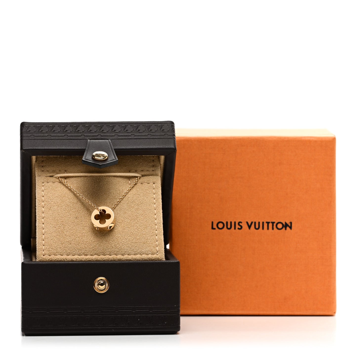 18K Yellow Gold Empreinte Pendant Necklace