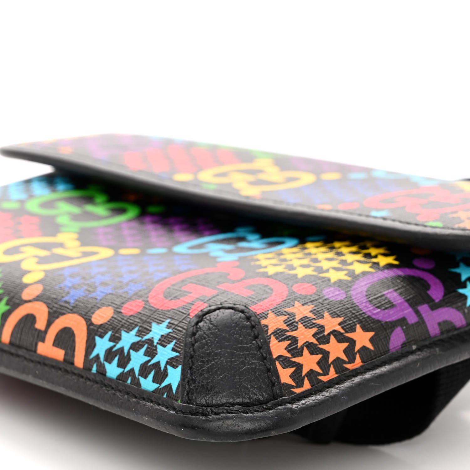 Gucci GG Supreme Monogram Psychedelic Slim Belt Bag Black 10 of 10