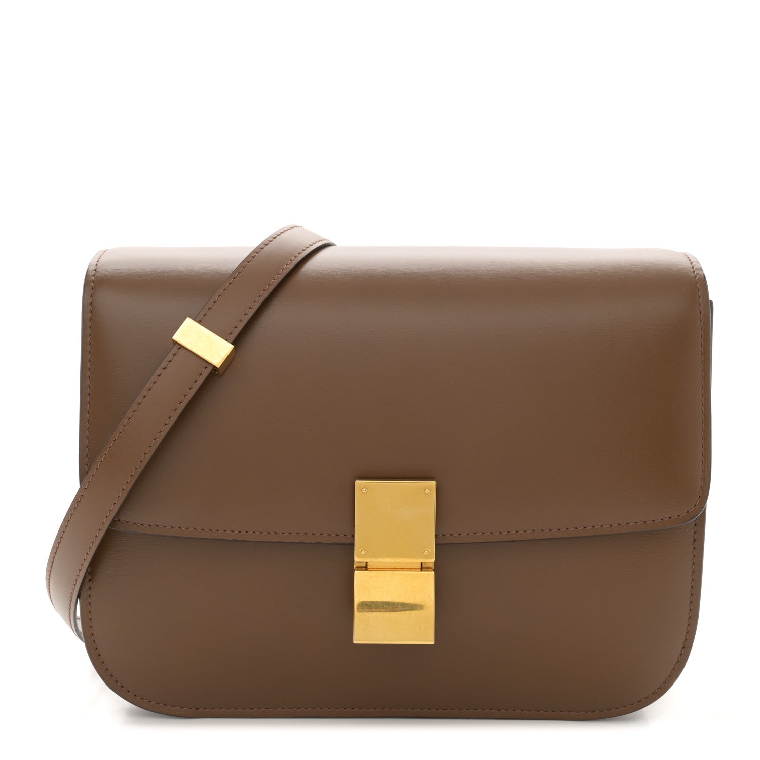 Celine Box Calfskin Medium Classic Box Flap Bag Camel 1 of 11
