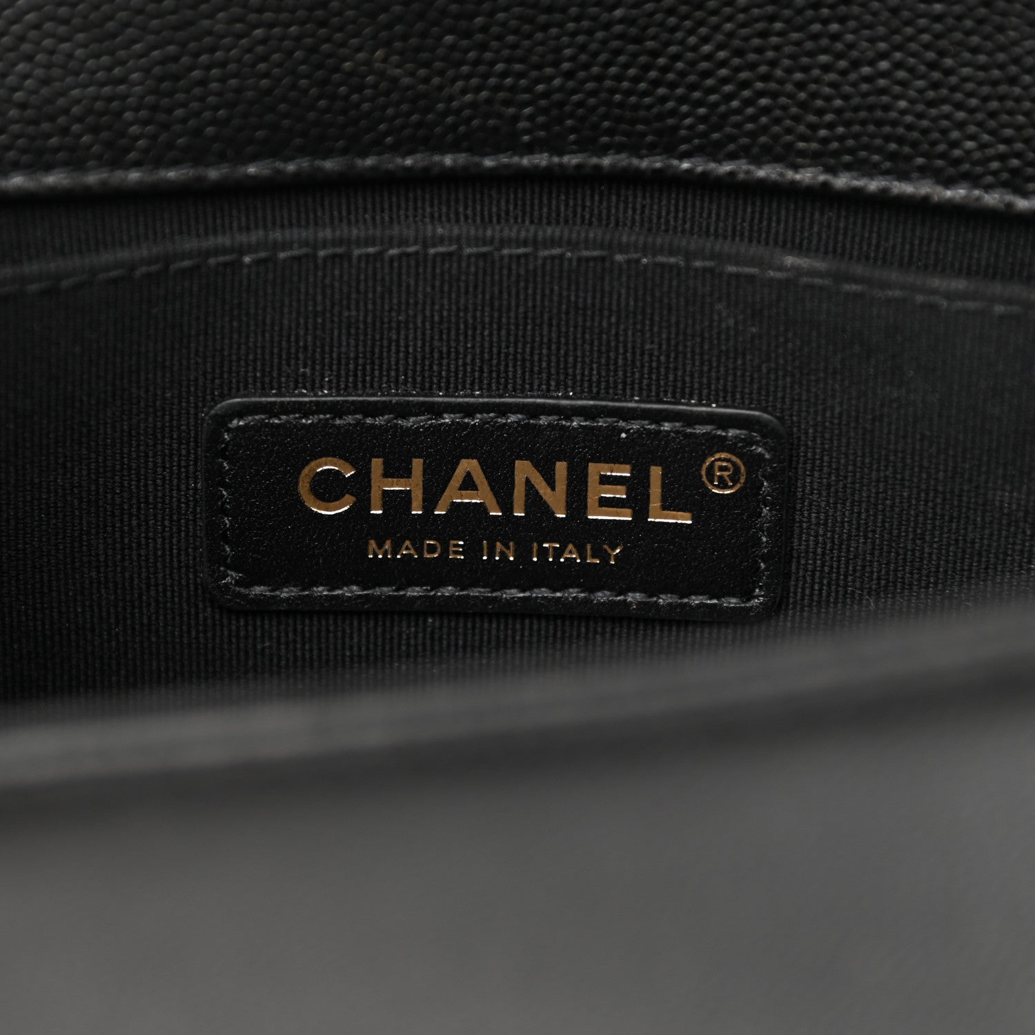 Chanel Caviar Chevron Quilted Small Boy Flap Black 10 of 21