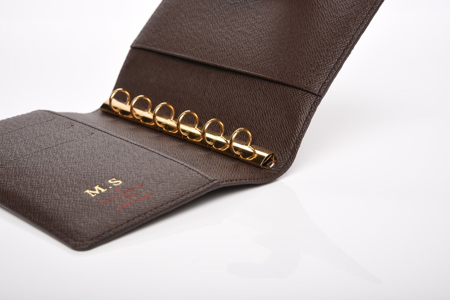 Louis Vuitton Damier Ebene Small Ring Agenda Cover 10 of 11