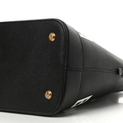 Balenciaga Signature Grained Calfskin Logo M Ville Top Handle Bag Black 9 of 14