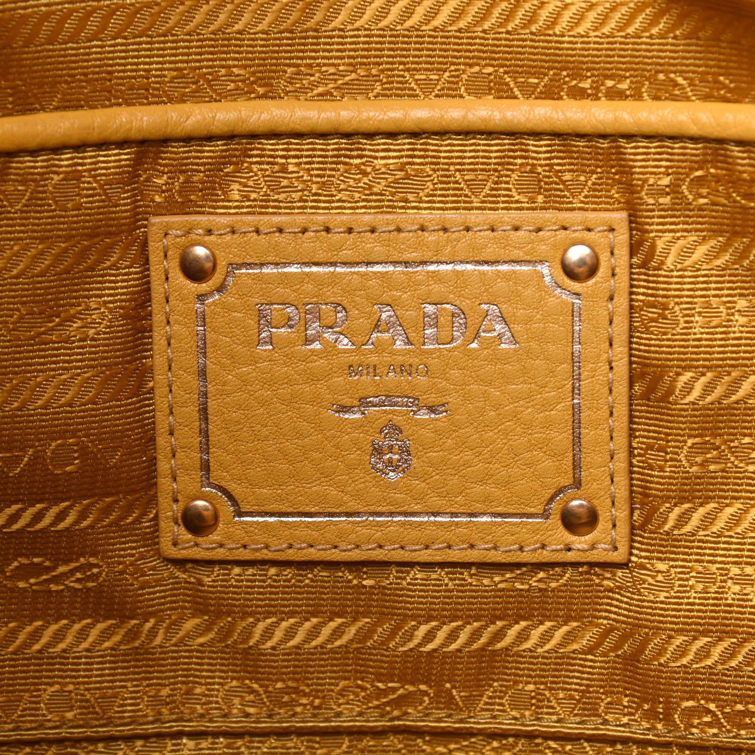 Prada Vitello Daino Side Zip Tote Mimosa 5 of 19