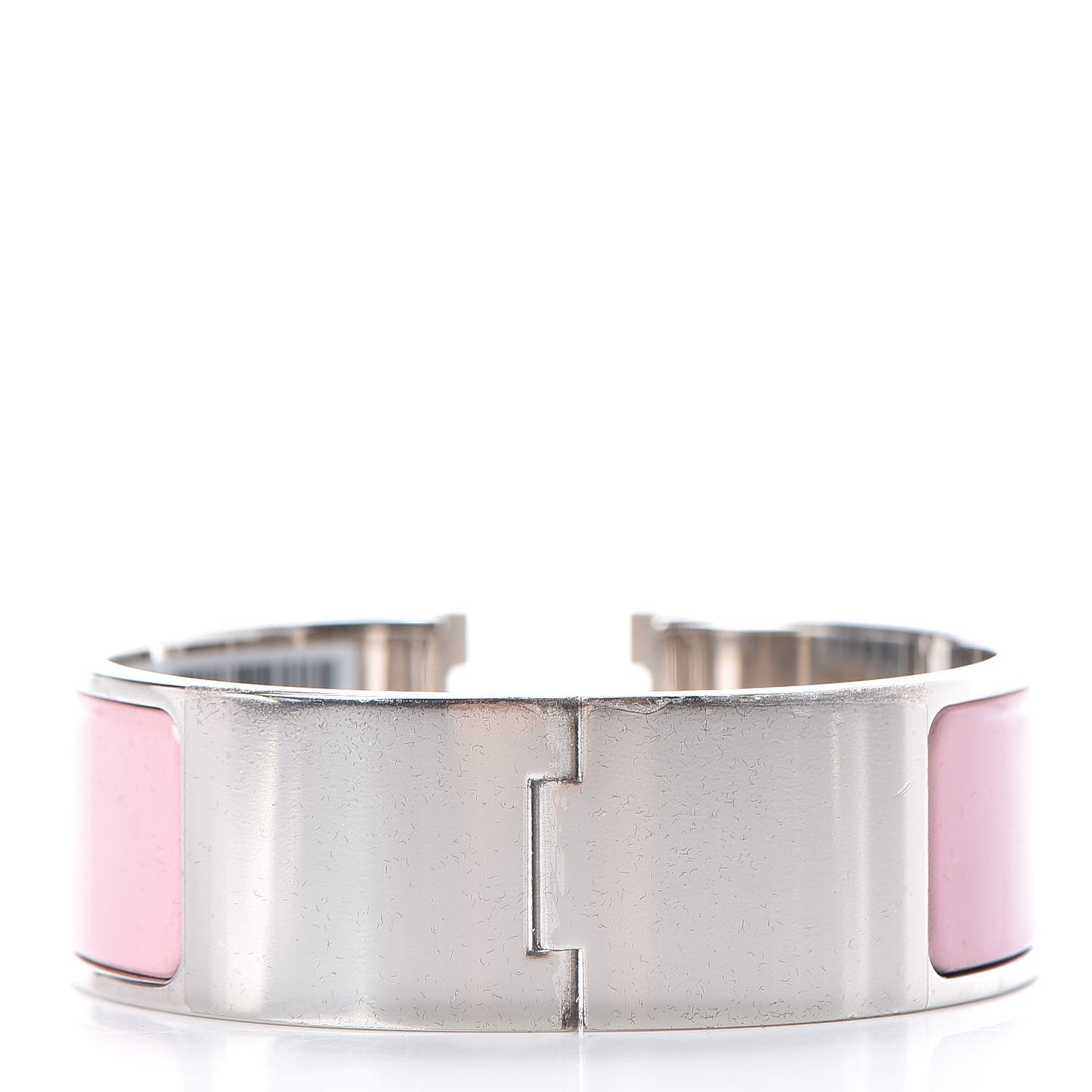 Enamel Wide Clic Clac H Bracelet PM Rose Nacarat
