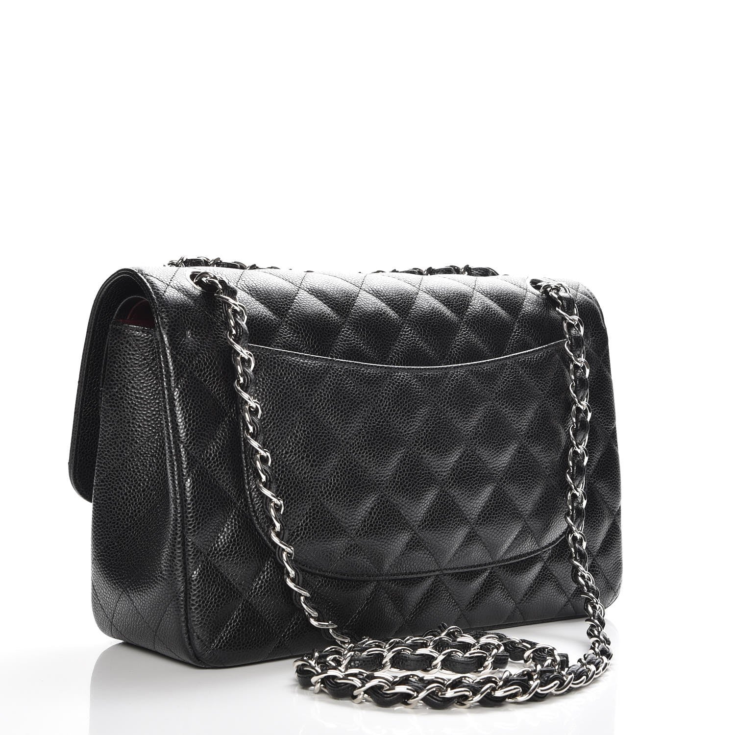 Chanel Caviar Quilted Jumbo Double Flap Black 3 of 7
