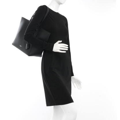 Louis Vuitton Calfskin Lockme Cabas Black 2 of 7