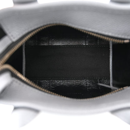 Marc Jacobs Grained Calfskin Mini The Tote Bag Grey 5 of 11