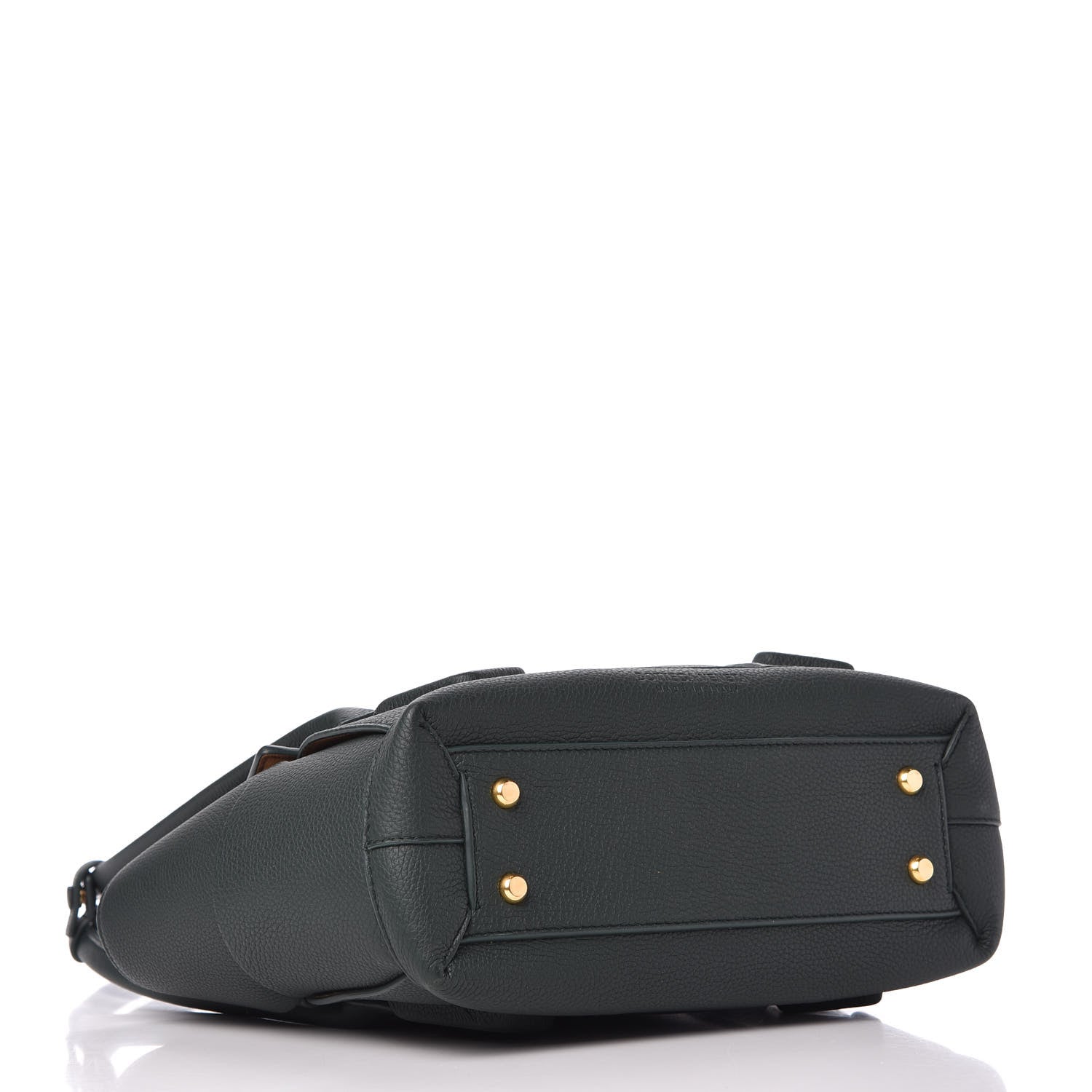 Bottega Veneta Grained Calfskin Maxi Intrecciato Small Arco Pine Green 4 of 8