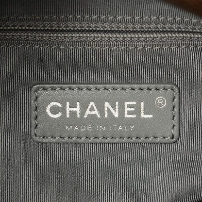 Chanel Grained Calfskin Quilted Maxi Elastic Flap Brown 6 of 7
