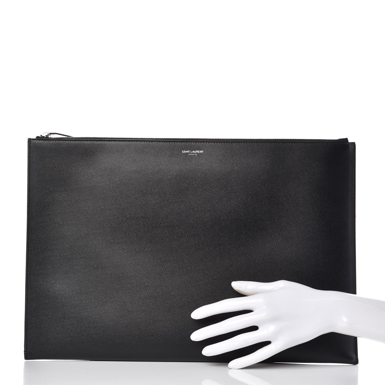 Saint Laurent Grain De Poudre Document Holder Black 2 of 10
