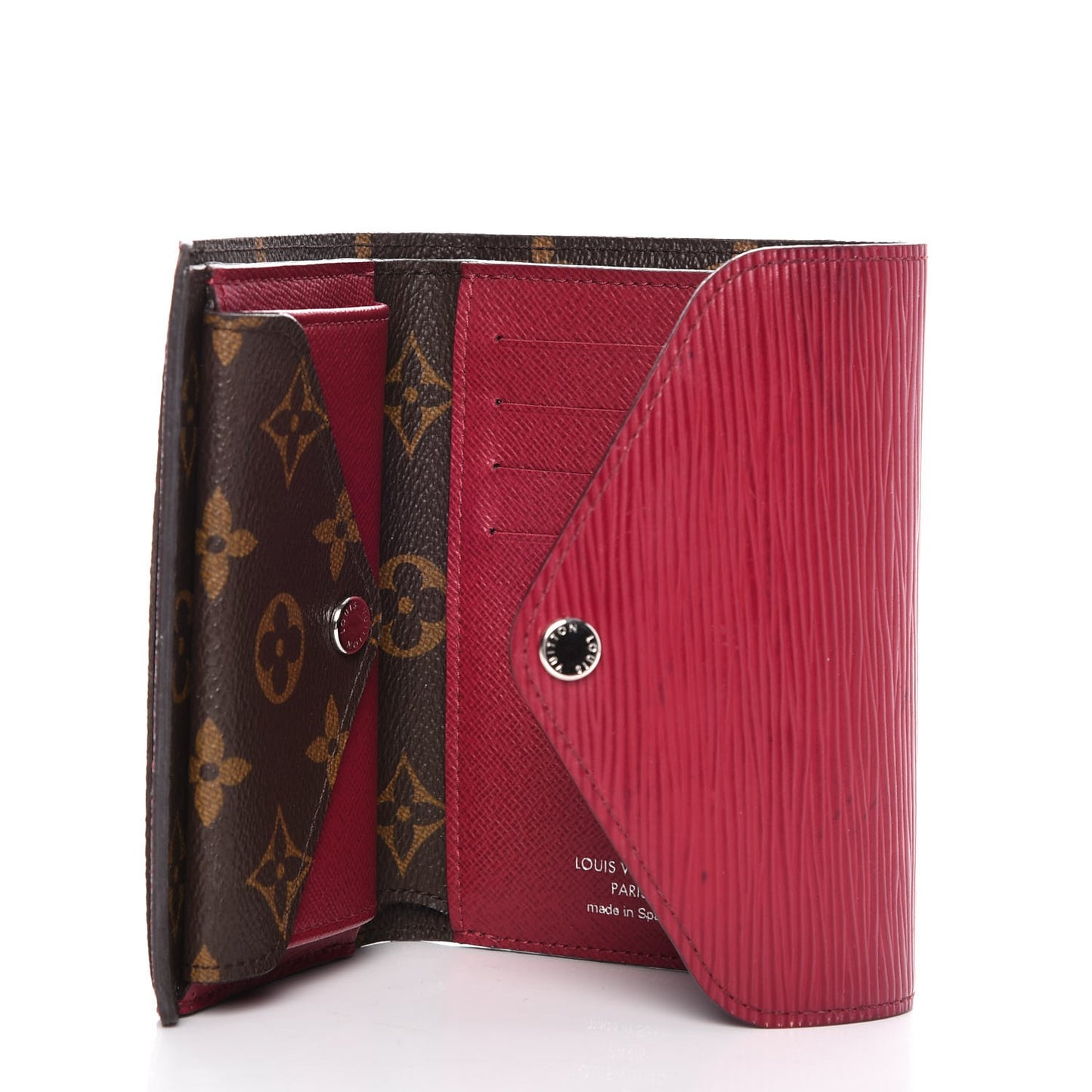 Epi Monogram Marie-Lou Compact Wallet Fuchsia