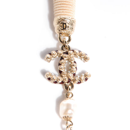 Chanel Pearl Gripoix Tassel Belt Gold 5 of 7