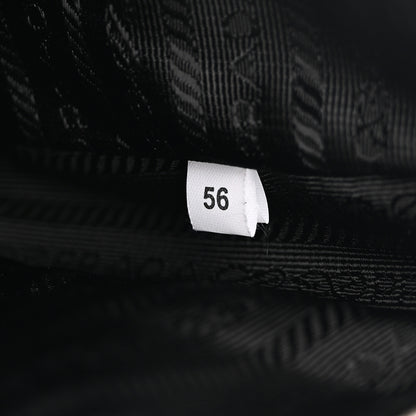 Prada Saffiano Travel Pocket Zippered Shoulder Bag Black 7 of 10