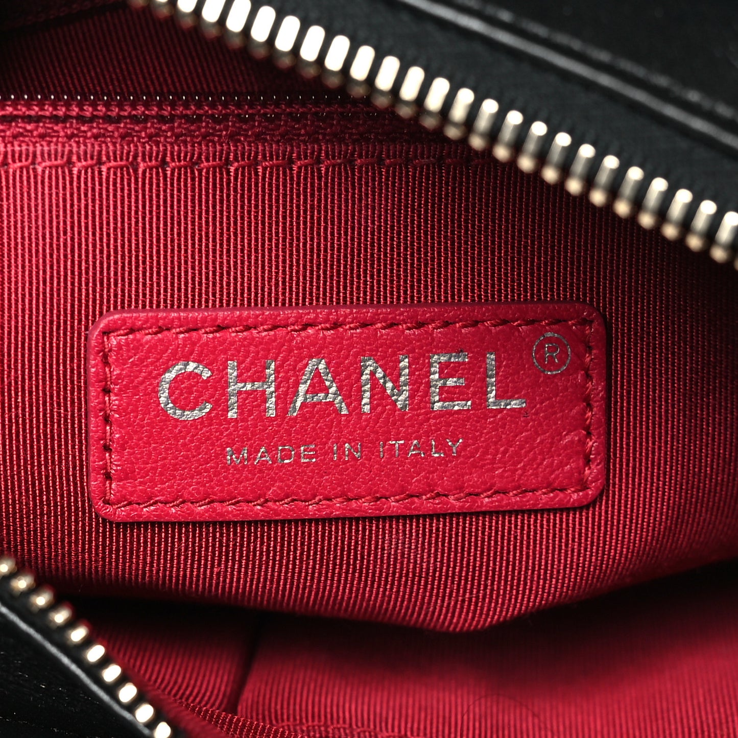 Aged Calfskin Quilted Small Gabrielle Hobo Black